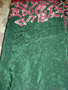 School Uniform Crape Saree