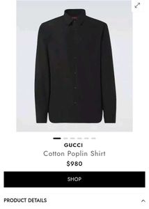 GUCCI MEN&#39;S PURPLE SHIRT