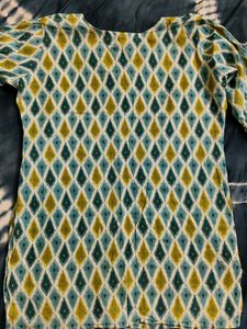 Diamond Pattern Jaipuri Kurti