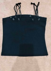 Black Tie Strap Top