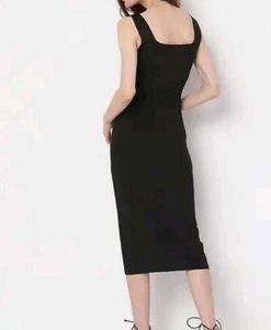 Black Bodycon Midi Dress