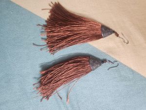 Brown Tassel Earrings