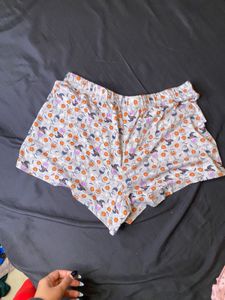 Halloween Print Lounge Shorts