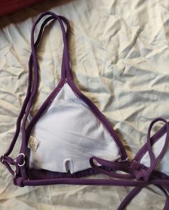 Double String Purple Bra Wear