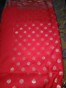 Pure Banarasi Red Saree