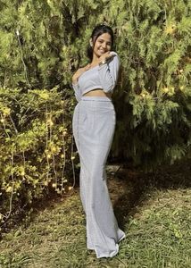 Stylish Silver Co-ord Set