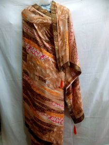 Synthetic Georgette Saree