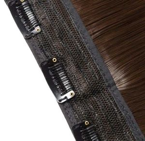 5clip 24inch Straight Brown Hair Extension