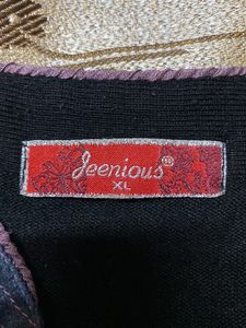 Jet Black Wollen Kurta With Embroidery