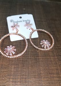 Rose Gold Elegant Hoop Earring