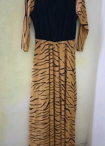 Leopard Print Long Maxi Dress.