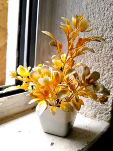 Artificial Yellow Potted Plant