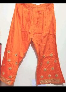 Orange🟠 Designer Plazo Suit &amp; Dupatta 38 Bust