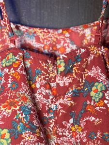 BEERYLUSH Floral Print Fit &amp; Flare Dress