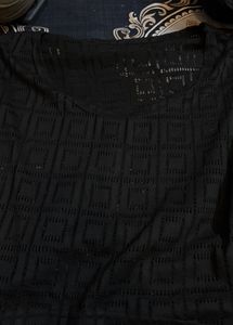 Black Sheer Top