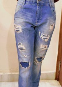 Ripped Denim Jeans