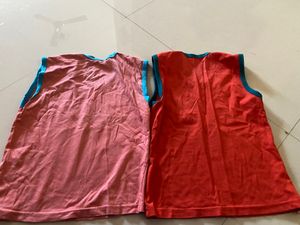SET OF 2 SLEEVLESS T-SHIRT -26size🔥