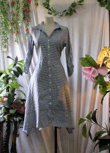 Striped Shirt Dress