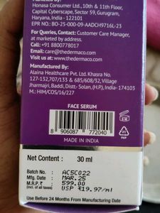 The Derma Co. Face serum