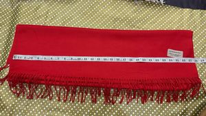 Burberry Red Scarf Unisex