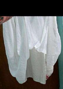 White Floral Embroidered Anarkali