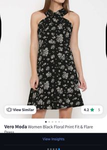 Vero Moda Floral Print Mini Dress