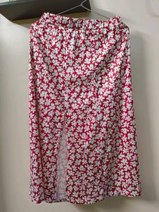 Floral Print Maxi Skirt