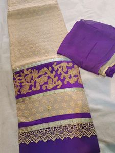 Cotton Suit With Fancy Patti