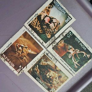 1976 - Vintage India Wildlife Stamp Collection