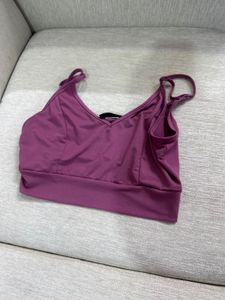 Pink Bralette And Long Skirt Set
