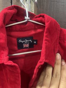 Red Corduroy Shirt Good Condition
