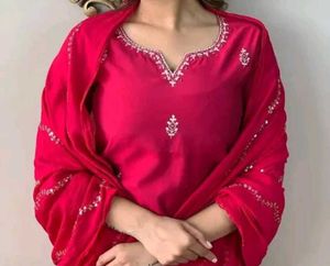 Kurta With Bottom And Dupatta