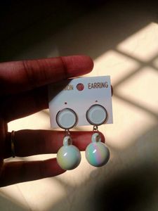 Rainbow Orb Drop Earrings