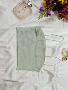 🇭🇲💫❣️ Pista green cute crop top