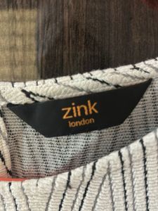 Zara Geometric Print Fringe Sweatshirt