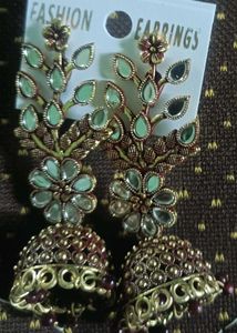 Floral Jhumka Earrings