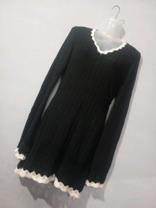 Black Woolen Kurta