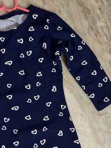 Heart Print Bodycon Dress