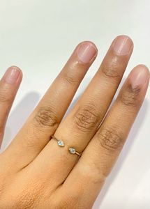 Minimalist Toi et Moi Ring