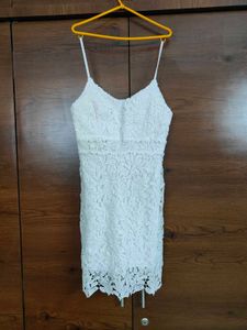 White Lace Mini Dress | Available for Just 350