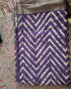 Purple Saree with Blouse