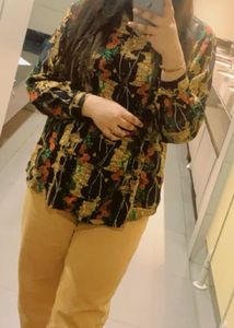 Antique Print Casual Shirt