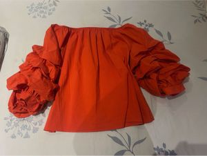 🧨Diwali Sale🧨Zara Red Off-Shoulder Top