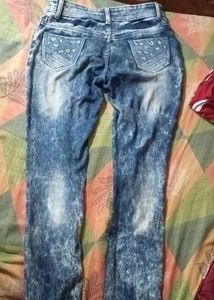 Distressed Denim Jeans