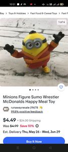 MCD minions figure sumo wrestler toy