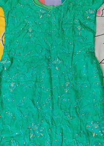 green kurta