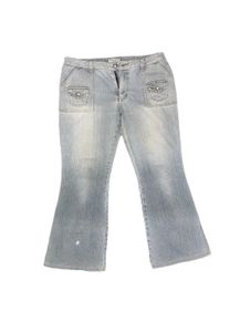 🌀 Y2K Light Wash Flared Jeans –Daily Topics Paris