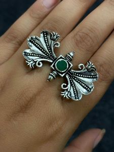 Blue Stone Bird Ring