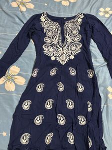 Chikankari Kurta - Size -small