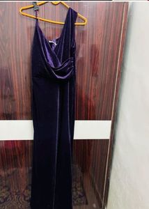 Velvet Deep Purple Gown